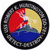 DD-781 USS R K Huntington Patch - A Version