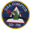 DD-705 USS Compton Patch - Version B