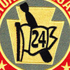 Desron 24 Destroyer Squadron Patch -RED/ Yellow Version | Center Detail