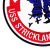 DER-333 USS Strickland Destroyer Escort Radar Picket Ship Patch | Lower Left Quadrant