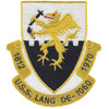 DE-1060 USS Lang Destroyer Escort Ship Patch