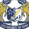 DE-1044 USS Brumby Destroyer Escort Ship Patch | Center Detail