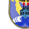 DD-655 A USS John Hood Patch | Lower Left Quadrant