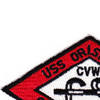 CVA-34 USS Oriskany CVW-16 Red Patch | Upper Left Quadrant