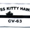 CV-63 USS Kitty Hawk Patch Silhouette | Center Detail