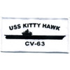 CV-63 USS Kitty Hawk Patch Silhouette