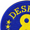 DESRON 8 Destroyer Squadron Patch - Insignia B | Upper Left Quadrant