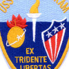 DD-938 USS Jonas Ingram Patch Ex Tridente Libertas | Center Detail