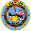 DD-936 USS Decatur Patch
