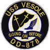 DD-878 USS Vesole Patch