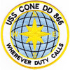 DD-866 USS Cone Patch - Version A