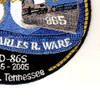 DD-865 USS Charles R Ware Patch 60th Anniversary | Lower Right Quadrant