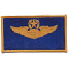 Command Pilot Wings Patch Blue And Gold