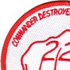 COMDESRON 22 Commander Destroyer Squadron Patch | Upper Left Quadrant