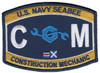 CM Construction Mechanic Rating Patch Seabee