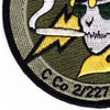 C Company 2nd Battalion 227th Aviation Attack Recon Regiment Patch | Lower Left Quadrant