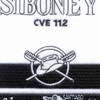 CVE-112 USS Siboney Stenson and Crossed Sabers Patch | Center Detail