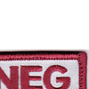 Blood Type A Negative Desert Version A Patch Hook And Loop | Upper Right Quadrant