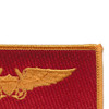 Aviation Pilot Weapon Officer Gold Wings Red Field Patch | Upper Right Quadrant