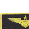 Aviation Pilot Black Wings Yellow Wolfman Patch Hook And Loop | Upper Left Quadrant