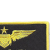 Aviation Pilot Black Wings Yellow Wolfman Patch Hook And Loop | Upper Right Quadrant