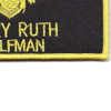 Aviation Pilot Black Wings Yellow Wolfman Patch Hook And Loop | Lower Right Quadrant