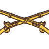 Army Infantry Crossed Rifles Patch | Center Detail