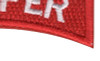 Army Engineers Sapper Rocker Red Patch | Lower Right Quadrant