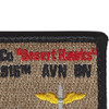 A Company 2916th Aviation Battalion Desert Hawks Patch Hook And Loop | Upper Right Quadrant