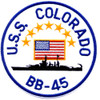 BB-45 USS Colorado Patch Small