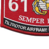 6156 Tilt Rotor Airframe Mechanic MV-22 MOS Patch | Lower Left Quadrant