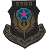 Hour milestone tab patch for 2500 accumulated flight hours in AFSOC service.