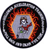 Training completion patch for Holloman AFB acceleration and high-performance aircraft instruction.