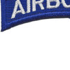 Army Airborne Rocker Blue Field Patch | Lower Left Quadrant