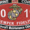 6019 Aircraft Maintenance Chief MOS Marine patch | Center Detail