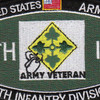 4th Infantry Division Military Occupational Specialty MOS Patch Army Veteran | Center Detail