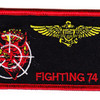 VF-74 Pilot Name Tag Patch Be Devilers | Center Detail