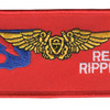 VF-11 Red Rippers Naval Flight Officer Name Tag Patch | Center Detail