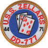 USS Zellars DD-777 Destroyer Ship Patch