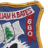 USS William H. Bates SSN 680 Nuclear Attack Submarine Small Patch | Upper Right Quadrant