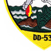 USS Tingey DD-539 Destroyer Ship Patch | Lower Left Quadrant