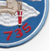 VA-735 Attack Reserve Squadron Seven Thirty Five Patch | Lower Right Quadrant