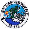 USS Stephen Potter DD-538 Destroyer Ship Patch