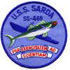 USS Sarda SS-488 Diesel Electric Submarine Small Patch