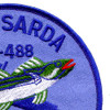 USS Sarda SS-488 Diesel Electric Submarine Small Patch | Upper Right Quadrant