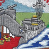 USS Rice County LST-1089 Tank Landing Ship Patch | Center Detail