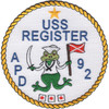 USS Register APD-92 Patch