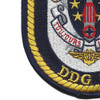 USS Mustin DDG-89 Guided Missile Destroyer Patch | Lower Left Quadrant