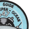 USS Guide MSO-447 Mine Sweeper - Ocean Ship Patch | Upper Right Quadrant