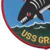 USS Grampus SS-523 Diesel Electric Submarine Blue Patch | Lower Left Quadrant